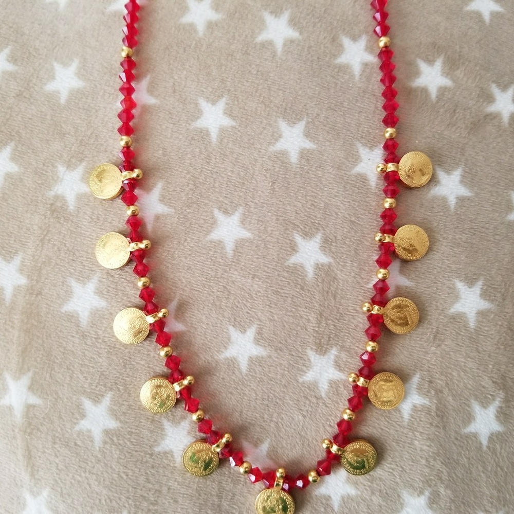 vintage 21k wedding necklace